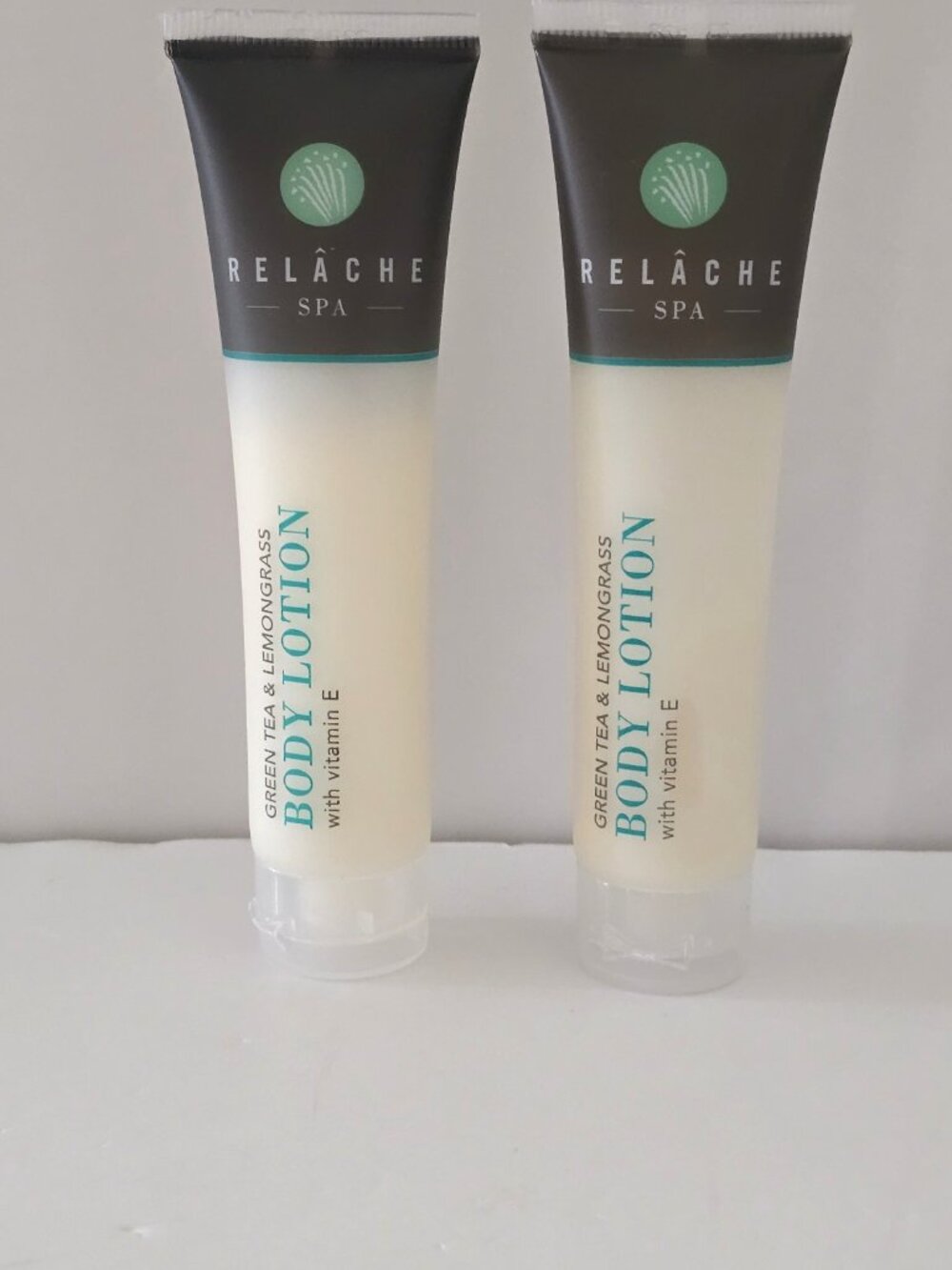 2 Relache Spa Green Tea And Lemongrass Body Lotions with Vitamin E